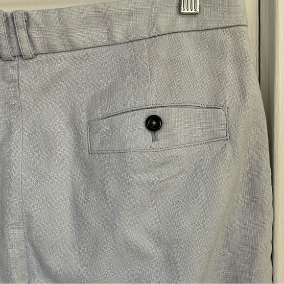 Anthropologie the essential Slim Trousers Slacks Pants Pale Blue Size 14 - Picture 5 of 12